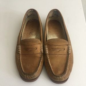 Sperry tan Penny Loafers